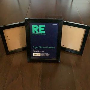 Room Essentials 3 pack of 5x7 inch black frames